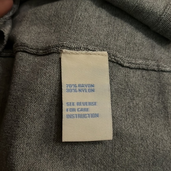 Coco Bleu Gray Long Sleeve Tie Knit Cardigan. - Picture 11 of 12